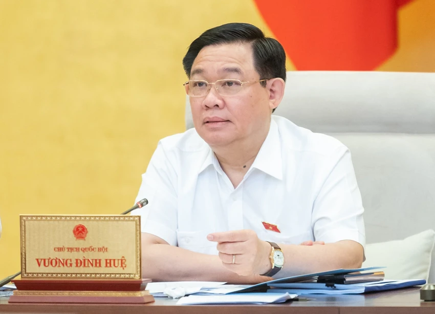 Chủ tịch Quốc hội Vương Đình Huệ. Ảnh: PHẠM THẮNG