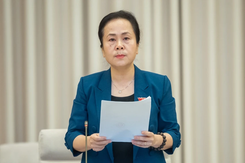 Phó Chủ nhiệm Ủy ban Tài chính - Ngân sách Nguyễn Vân Chi. Ảnh: PHẠM THẮNG
