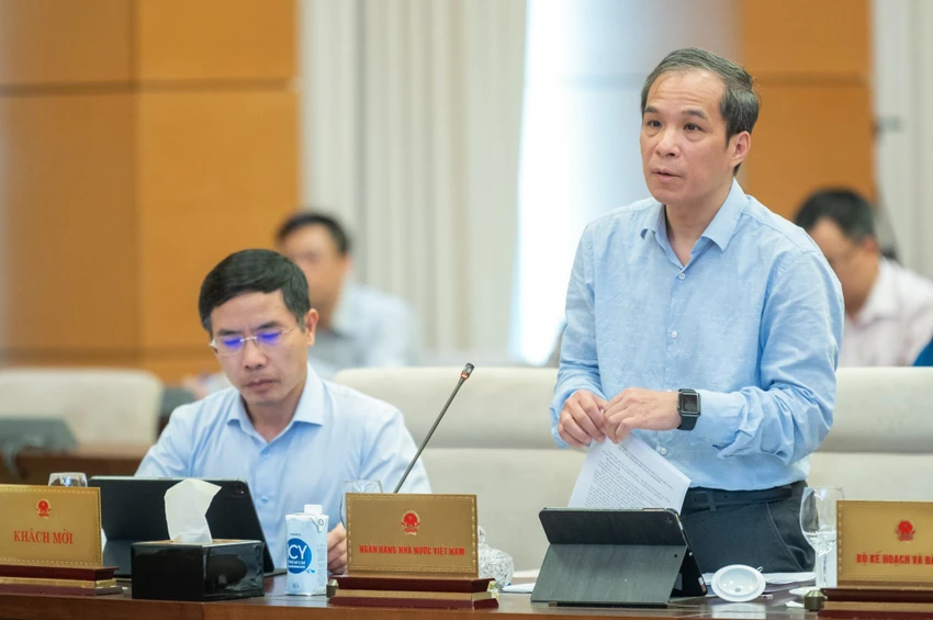 Phó thống đốc Ngân hàng Nhà nước Đoàn Thái Sơn. Ảnh: PHẠM THẮNG