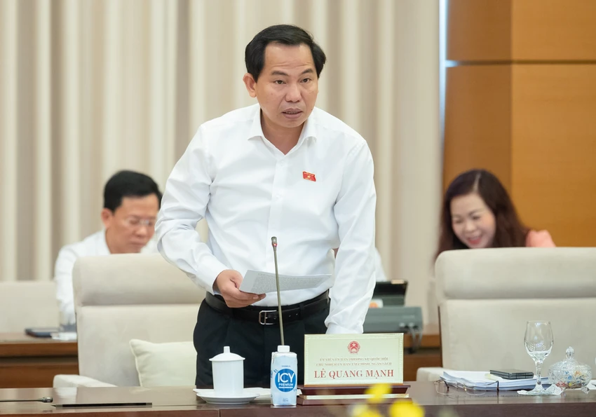 Chủ nhiệm Ủy ban Tài chính- Ngân sách Lê Quang Mạnh. Ảnh: PHẠM THẮNG Chủ nhiệm Ủy ban Tài chính- Ngân sách Lê Quang Mạnh. Ảnh: PHẠM THẮNG