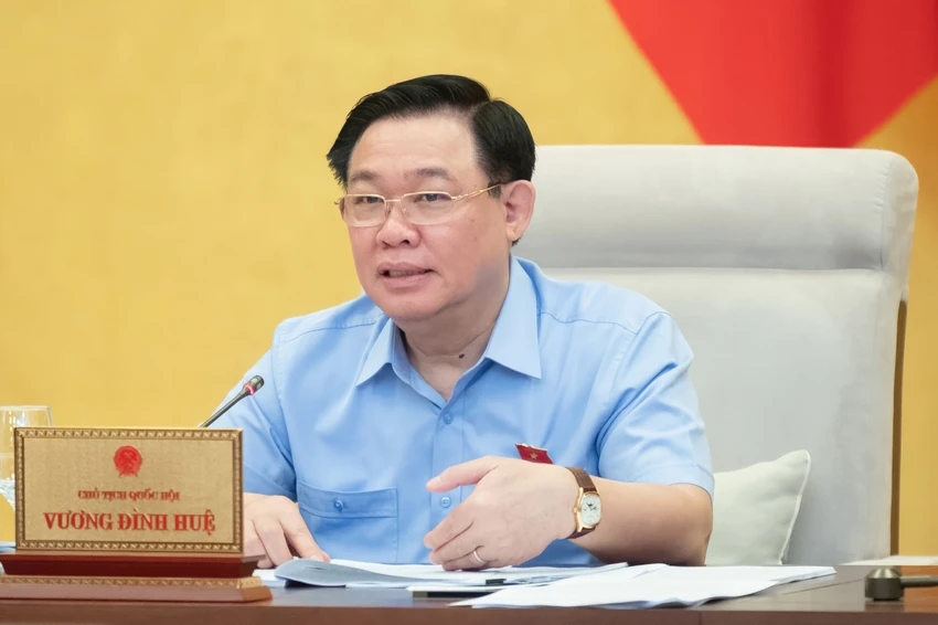 Chủ tịch Quốc hội Vương Đình Huệ. Ảnh: PHẠM THẮNG Chủ tịch Quốc hội Vương Đình Huệ. Ảnh: PHẠM THẮNG