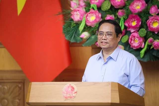Thủ tướng Phạm Minh Chính phát biểu tại buổi gặp mặt. Ảnh: NHẬT BẮC Thủ tướng Phạm Minh Chính phát biểu tại buổi gặp mặt. Ảnh: NHẬT BẮC