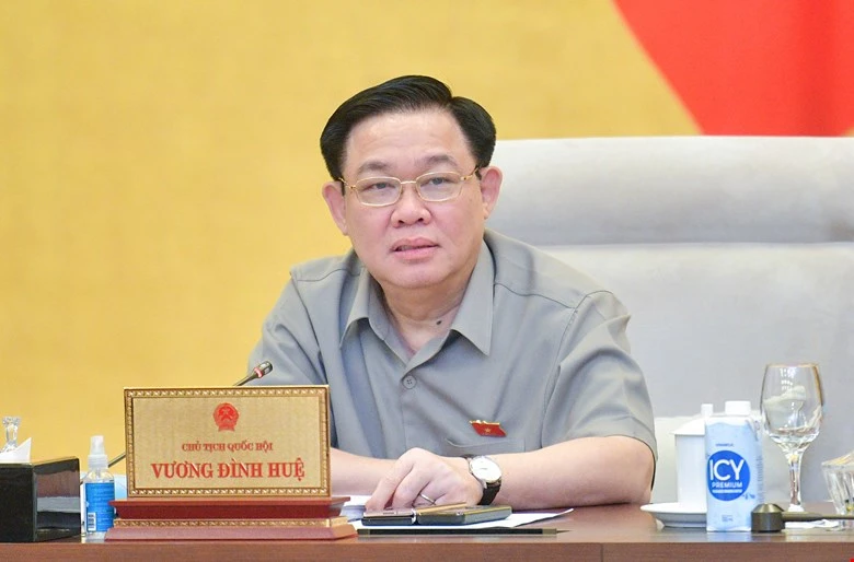 Chủ tịch Quốc hội Vương Đình Huệ. Ảnh: PHẠM THẮNG Chủ tịch Quốc hội Vương Đình Huệ. Ảnh: PHẠM THẮNG