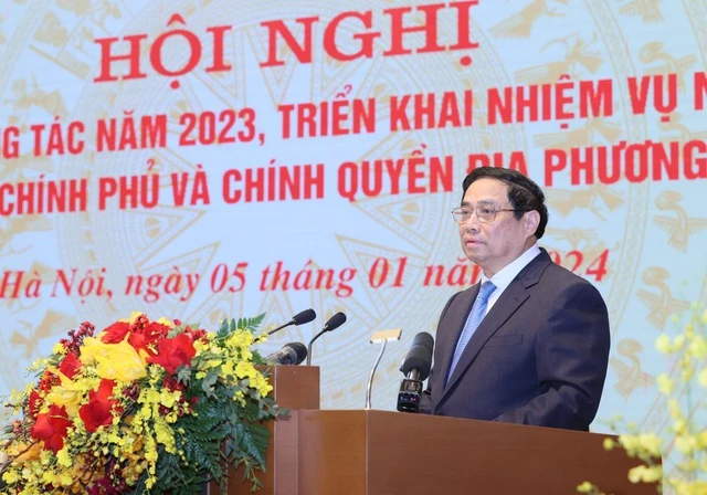 Thủ tướng Phạm Minh Chính chủ trì hội nghị Chính phủ với các địa phương
