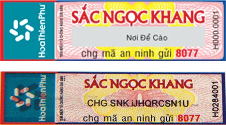 Sắc Ngọc Khang cải tiến bao bì và tem chống hàng giả ảnh 2 Sắc Ngọc Khang cải tiến bao bì và tem chống hàng giả ảnh 2