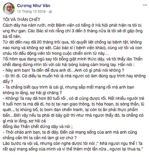 Nhà giáo Văn Như Cương - Một nhân cách lớn đã ra đi ảnh 2 Nhà giáo Văn Như Cương - Một nhân cách lớn đã ra đi ảnh 2