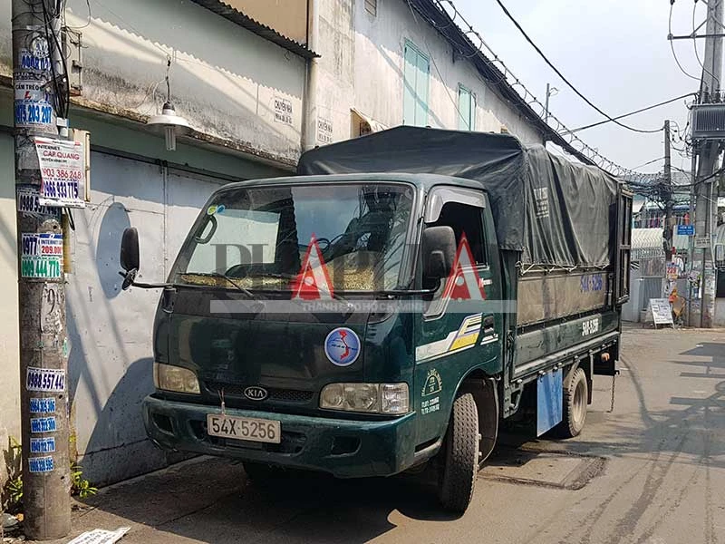 Xe rút hầm cầu giả dạng xe tải ảnh 3 Xe rút hầm cầu giả dạng xe tải ảnh 3