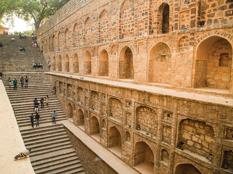 Giếng adrasen ki baoli ở New Delhi Ấn Độ.Ảnh: FREEPIK