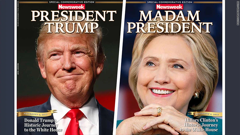 Báo Mỹ làm trước bìa Clinton chiến thắng gây 'bão' mạng ảnh 1 Báo Mỹ làm trước bìa Clinton chiến thắng gây 'bão' mạng ảnh 1