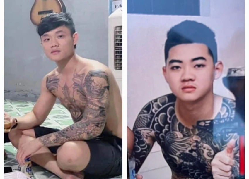 Lý Hậu Hiếu (trái) và Trần Xuân Vũ (phải). Ảnh: CA Lý Hậu Hiếu (trái) và Trần Xuân Vũ (phải). Ảnh: CA