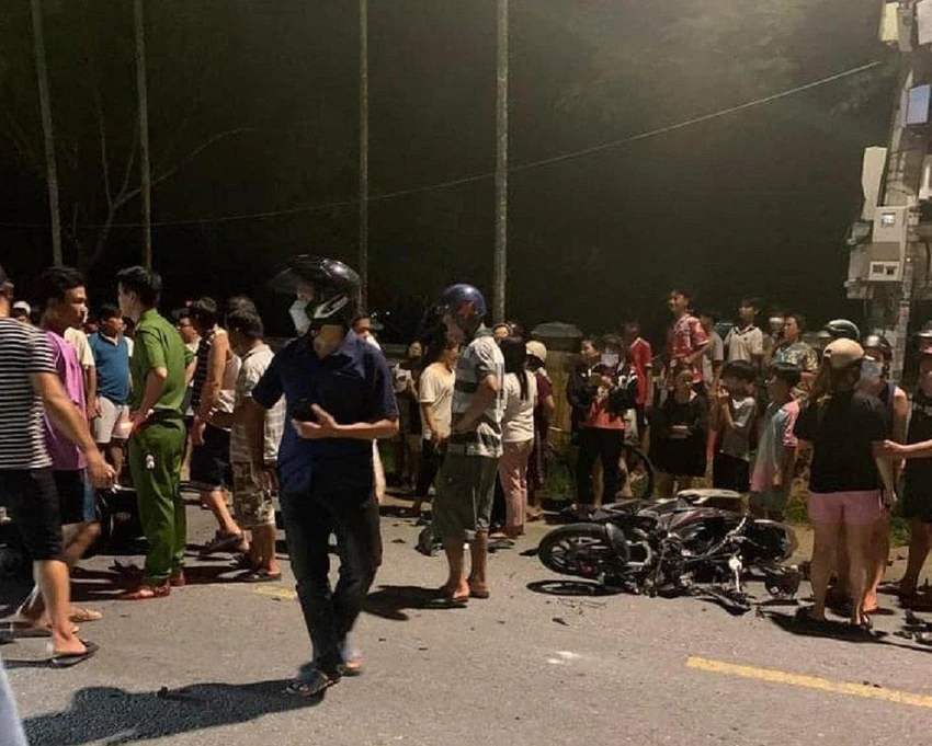 Hiện trường vụ tai nạn.Ảnh: CACC