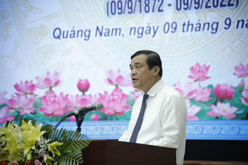 Bí thư Tỉnh ủy Quảng Nam Phan Việt Cường phát biểu tại hội thảo. Ảnh: TN Bí thư Tỉnh ủy Quảng Nam Phan Việt Cường phát biểu tại hội thảo. Ảnh: TN