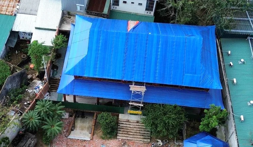 Phần công trình buộc phải tháo dỡ. Phần công trình buộc phải tháo dỡ.