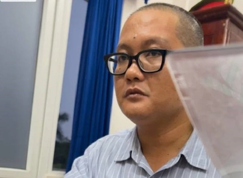Công an tạm giữ Nguyễn Quốc Phương để điều tra hành vi Cưỡng đoạt tài sản. Ảnh: CA Công an tạm giữ Nguyễn Quốc Phương để điều tra hành vi Cưỡng đoạt tài sản