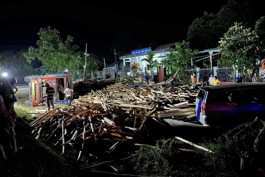 Vụ việc khiến sáu người bị thương. Ảnh: CA Vụ việc khiến sáu người bị thương. Ảnh: CA