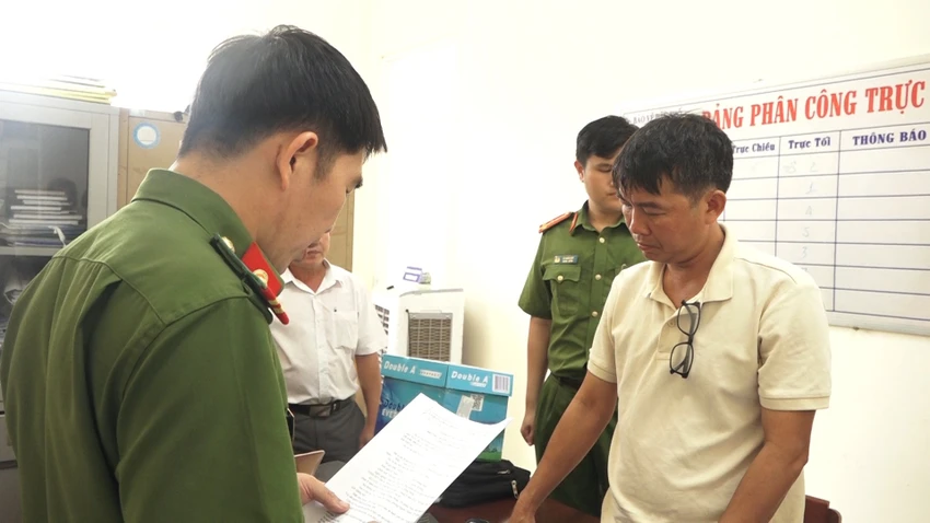 Bị can Võ Quang Phát. Ảnh: CA Bị can Võ Quang Phát. Ảnh: CA