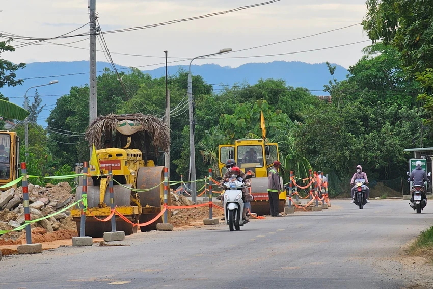Quốc lộ 14E. Ảnh: TN Quốc lộ 14E. Ảnh: TN