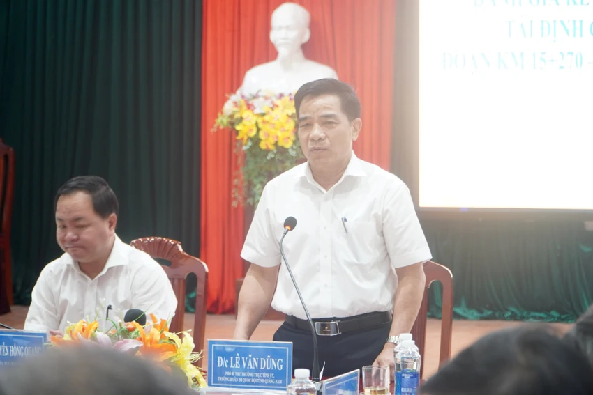 Phó Bí thư Thường trực Tỉnh uỷ Quảng Nam Lê Văn Dũng. Ảnh: TN Phó Bí thư Thường trực Tỉnh uỷ Quảng Nam Lê Văn Dũng. Ảnh: TN