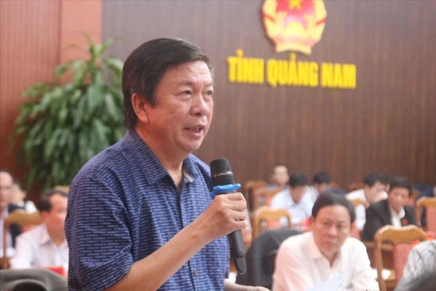 Giám đốc Sở Công thương Quảng Nam Đặng Bá Dự có phiếu tín nhiệm thấp nhiều nhất. Ảnh: TN