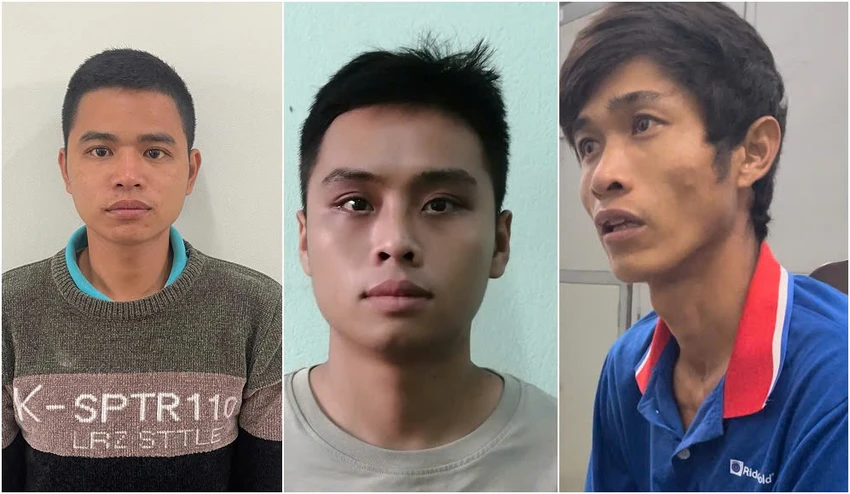 Cường (bên trái) là người cầm đầu đường dây mua bán ma túy dưới vỏ bọc tài xế taxi. Ảnh: TN