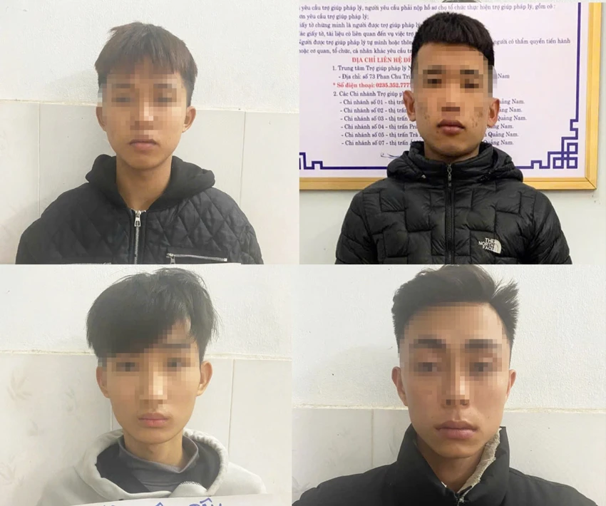 Nhóm thanh thiếu niên kéo đến quán nhậu đánh người, đánh nhầm 3 người bị thương. Ảnh: CA