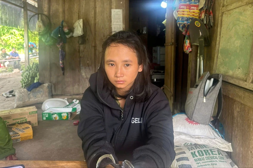 Bị bạo hành nhiều lần, Thương sát hại chồng rồi gọi điện công an đầu thú. Ảnh: CA
