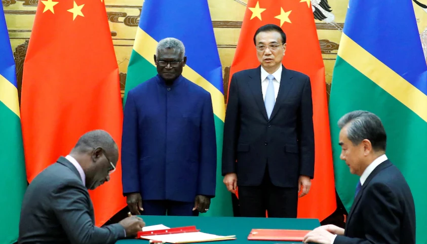 Thỏa thuận an ninh Trung Quốc - Solomon gây lo ngại cho nhiều nước xung quanh. Ảnh: ABC Thỏa thuận an ninh Trung Quốc - Solomon gây lo ngại cho nhiều nước xung quanh. Ảnh: ABC