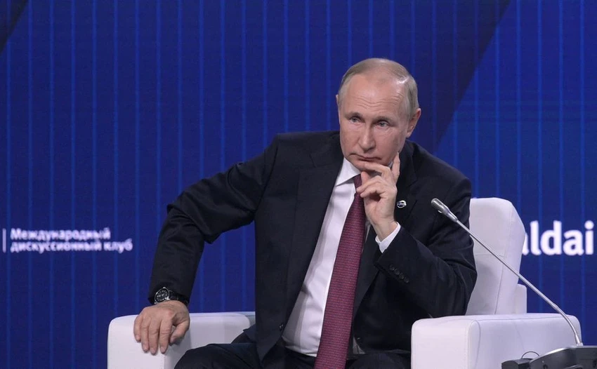 Tổng thống Nga Vladimir Putin tại cuộc họp của Câu lạc bộ Thảo luận Quốc tế Valdai được tổ chức ở thủ đô Moscow. Ảnh: REUTERS Tổng thống Nga Vladimir Putin tại cuộc họp của Câu lạc bộ Thảo luận Quốc tế Valdai được tổ chức ở thủ đô Moscow. Ảnh: REUTERS