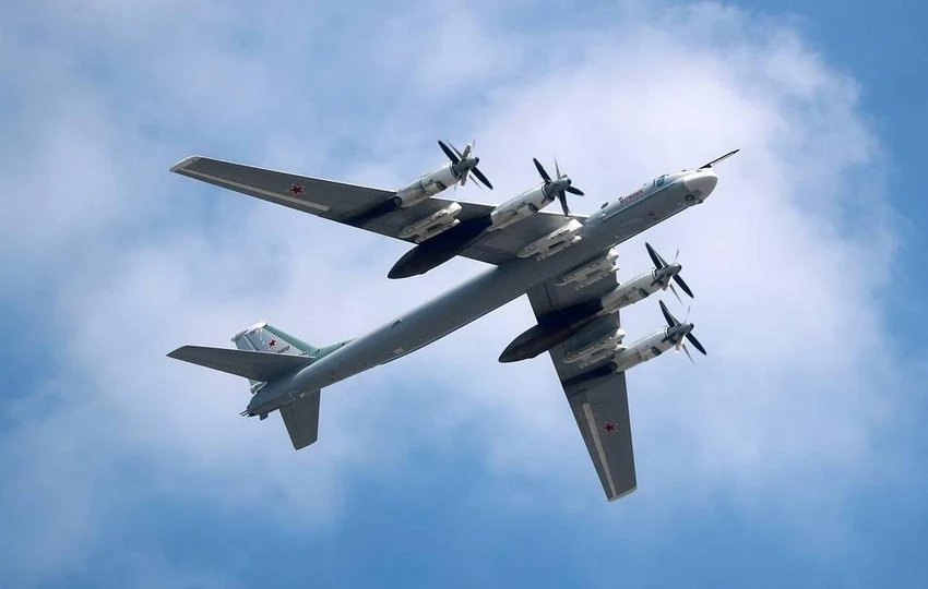 Máy bay ném bom TU-95 của Nga. Ảnh: TASS Máy bay ném bom TU-95 của Nga. Ảnh: TASS