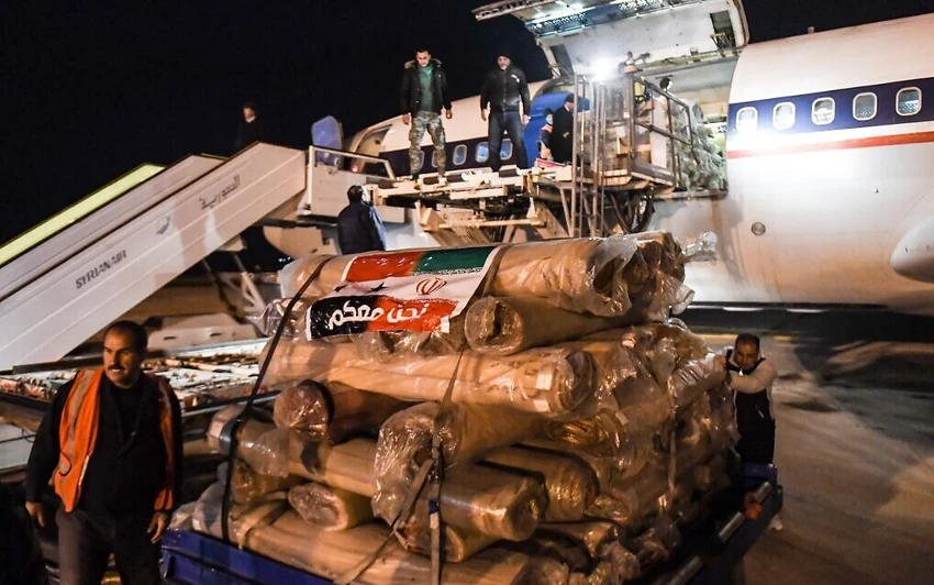 Máy bay chở hàng viện trợ từ Iran tại sân bay Alleppo ngày 8-2. Ảnh: THE TIMES OF ISRAEL Máy bay chở hàng viện trợ từ Iran tại sân bay Alleppo ngày 8-2. Ảnh: THE TIMES OF ISRAEL
