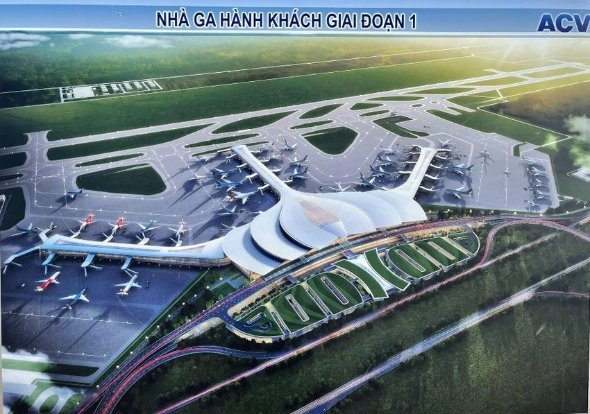 Nhà ga hành khách sân bay Long Thành. Ảnh: V.LONG