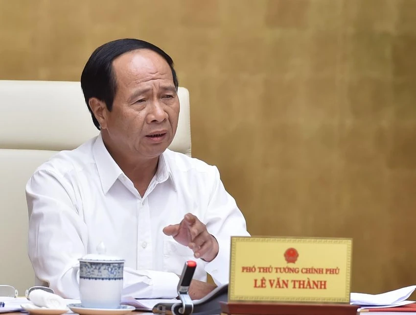 Phó Thủ tướng Lê Văn Thành phát biểu chỉ đạo cuộc họp. Ảnh: T.ĐỨC Phó Thủ tướng Lê Văn Thành phát biểu chỉ đạo cuộc họp. Ảnh: T.ĐỨC