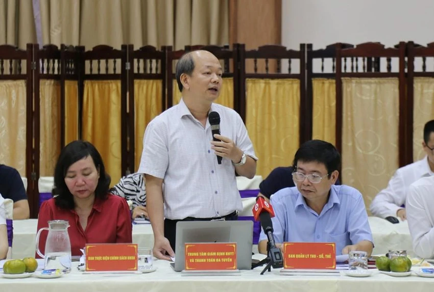 Ông Nguyễn Tất Thao thông tin về công tác giám định BHYT. Ảnh: V.LONG Ông Nguyễn Tất Thao thông tin về công tác giám định BHYT. Ảnh: V.LONG