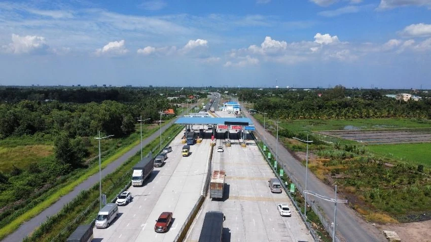 Dự án cao tốc Trung Lương - Mỹ Thuận. Ảnh: V.LONG Dự án cao tốc Trung Lương - Mỹ Thuận. Ảnh: V.LONG