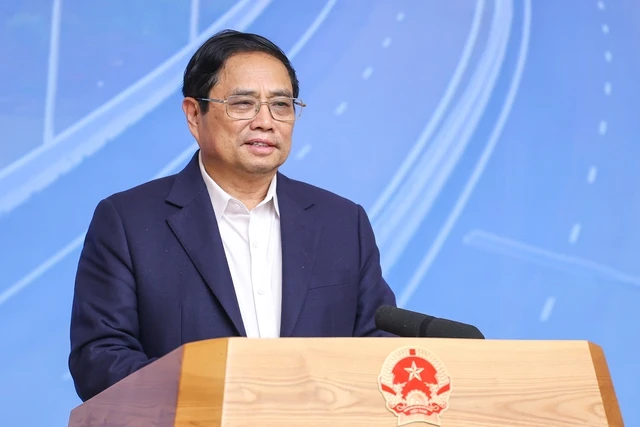 Thủ tướng Phạm Minh Chính phát biểu chỉ đạo tại buổi họp. Ảnh: VGP