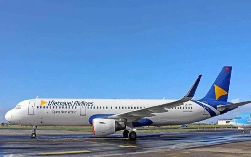 Máy bay của hãng VietravelAirlines. Ảnh: PLO Máy bay của hãng VietravelAirlines. Ảnh: PLO