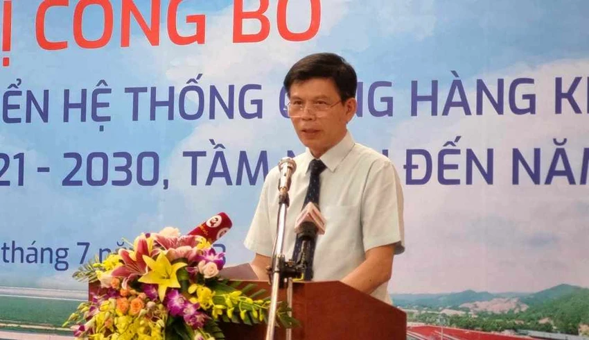 Thứ trưởng Bộ GTVT Lê Anh Tuấn phát biểu tại buổi công bố. Ảnh: V.LONG