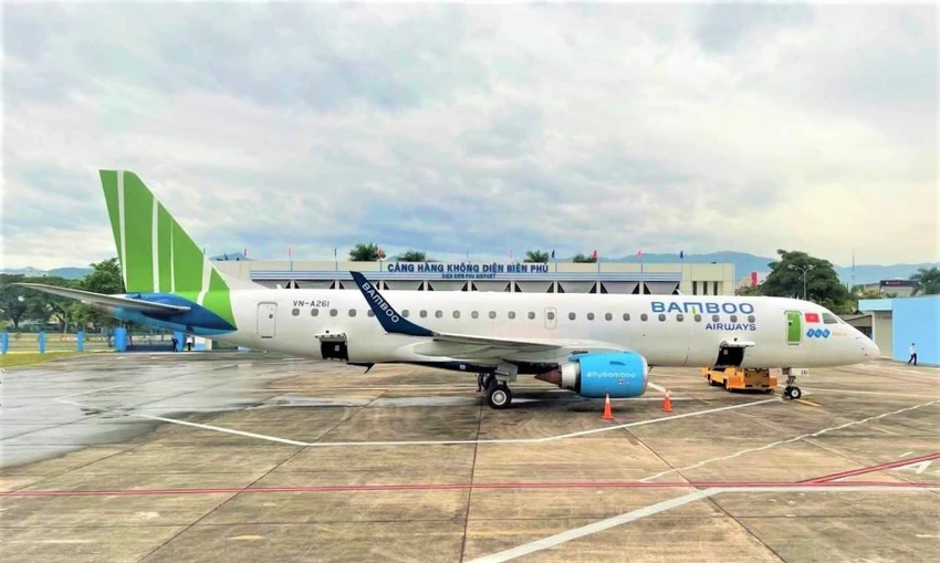 Trước đây Bamboo Airways từng khai thác chặng Điên Biên – TP.HCM bằng máy bay ATR 72 và máy bay phản lực loại nhỏ Embraer 190.