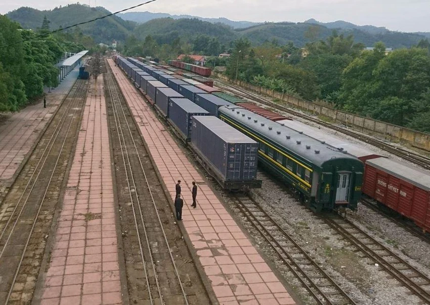 Các tuyến đường sắt Việt Nam nối với Trung Quốc.