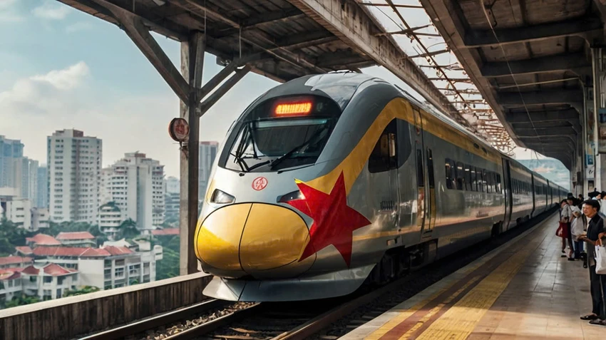 Dự kiến Việt Nam sẽ khởi công dự án đường sắt cao tốc Bắc - Nam vào năm 2027.