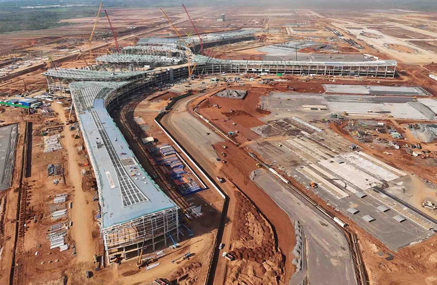 Sân bay Long Thành được thí điểm tách công tác giải phóng mặt bằng thành dự án độc lập nhưng địa phương triển khai vẫn chậm. Ảnh: V.HỘI