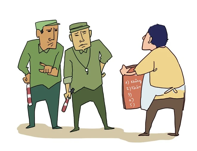 Nhưng những nội dung gây cười này lại khiến anh gặp rắc rối. Chiều 26/3, trật tự đô thị, nơi quán này kinh doanh đã đến đến tịch thu những biển nội quy này. Lý do được đưa ra, là do những bảng nội quy có nội dung "kỳ", và treo nở nơi công cộng “gây phản cảm, người dân sẽ tò mò đến xem, cản trở giao thông”. Vì muốn yên ổn làm ăn nên chủ quán đành chấp nhận những yêu cầu của địa phương. Marketing bún bò bằng bảng nội quy độc qua ảnh hí họa