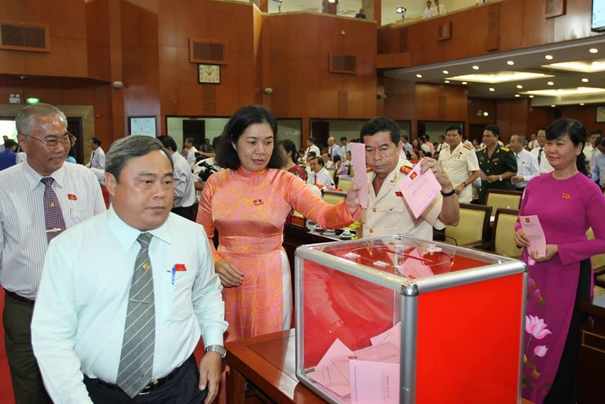 Bầu 69 thành viên vào Ban Chấp hành Đảng bộ TP.HCM khóa X ảnh 4 Bầu 69 thành viên vào Ban Chấp hành Đảng bộ TP.HCM khóa X ảnh 4