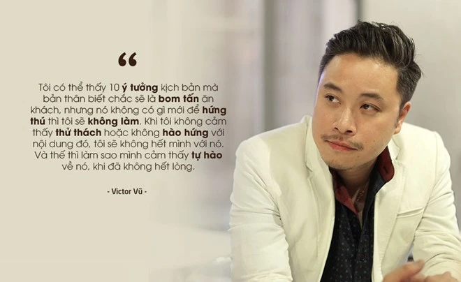 Anh cho rằng kịch bản là yếu tố quan trọng tạo nên thành công của một bộ phim. Ảnh:Quốc Huy 'Hạnh phúc nhất là tìm được người ăn cơm cùng mình'