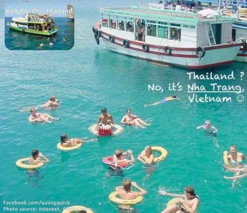Bạn không phải đến Koh Phi Phi, Thái Lan mà ngay ở Nha trang cũng có thể tận hưởng cảnh này. title-9