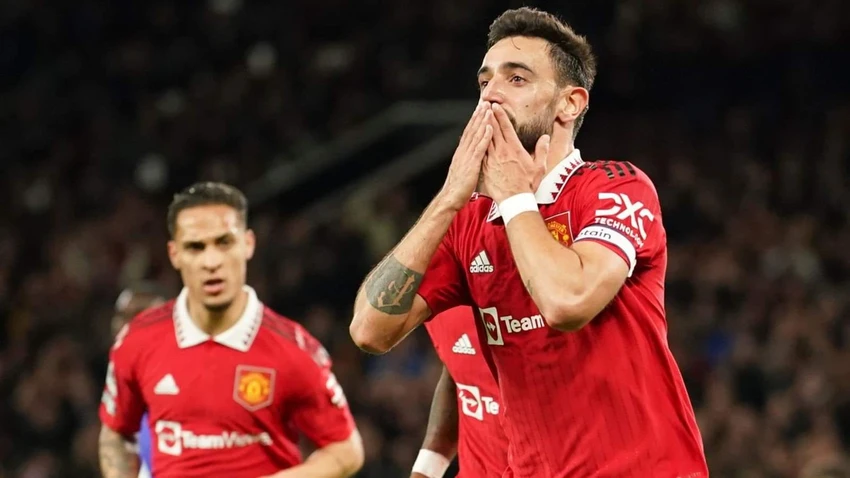 Bruno chơi thăng hoa trở lại khi không có Ronaldo trong đội hình. Ảnh: Sky Sport. Bruno chơi thăng hoa trở lại khi không có Ronaldo trong đội hình. Ảnh: Sky Sport.