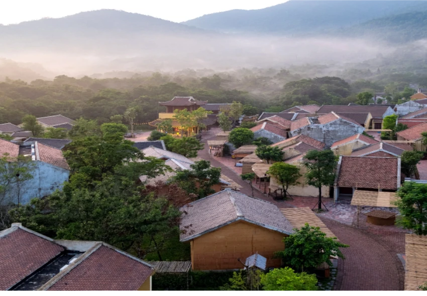 Làng nương Yên Tử. Ảnh: TL Làng nương Yên Tử. Ảnh: TL
