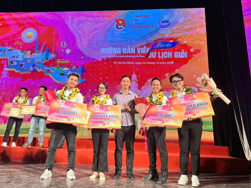 Đội thi đến từ Khoa Du lịch - Trường ĐH KH-XH&amp;NV, ĐHQG TP.HCM thắng lớn. Ảnh: DL