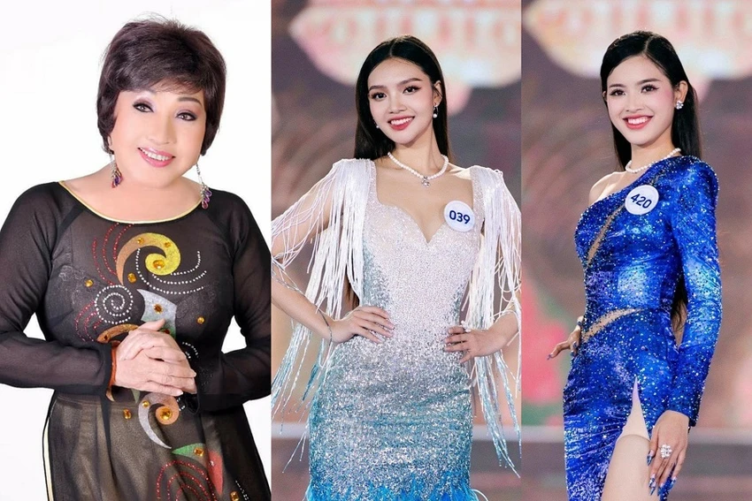 Từ trái qua: Nghệ sĩ Hồng Nga, người đẹp Nguyễn Thị Phượng, người đẹp Thoa Thương Từ trái qua: Nghệ sĩ Hồng Nga, người đẹp Nguyễn Thị Phượng, người đẹp Thoa Thương