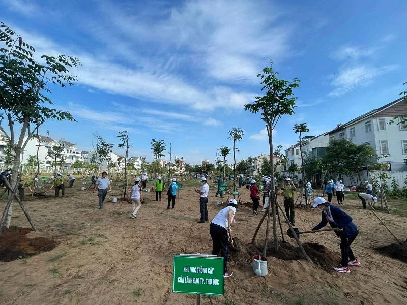 Trong 5 tháng đầu năm 2022, TP.HCM đã phát triển hơn 600.000 cây xanh. Ảnh: PHAN LÊ Trong 5 tháng đầu năm 2022, TP.HCM đã phát triển hơn 600.000 cây xanh. Ảnh: PHAN LÊ